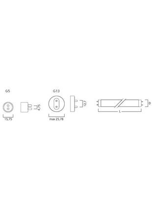 Люминесцентная бактерицидная лампа osram hns 15w/t8/g133 фото