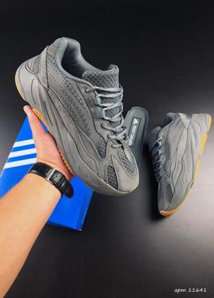 Чоловічі кросівки adidas yeezy boost 700 grey адідас ізі буст сірого кольору
