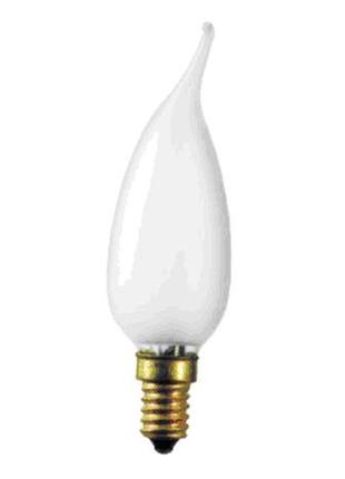 Лампа накаливания свеча на ветру osram decor ba 25w/fr/e14 матовая