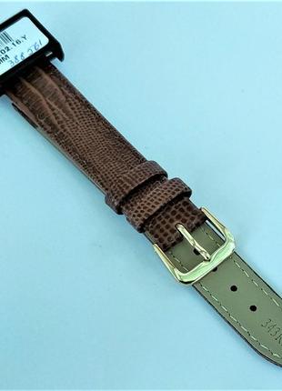 16 мм кожаный ремешок для часов condor 343.16.02 коричневый ремешок на часы из натуральной кожи5 фото