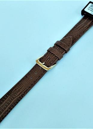 16 мм кожаный ремешок для часов condor 343.16.02 коричневый ремешок на часы из натуральной кожи10 фото