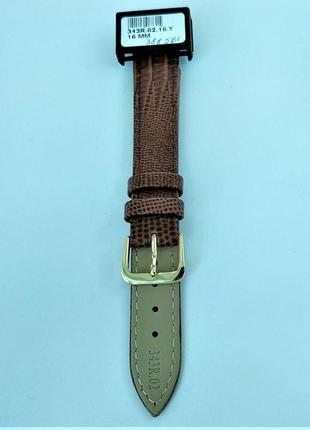 16 мм кожаный ремешок для часов condor 343.16.02 коричневый ремешок на часы из натуральной кожи6 фото