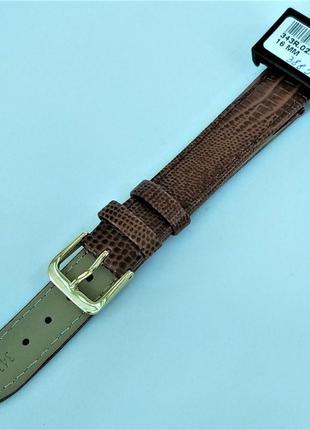 16 мм кожаный ремешок для часов condor 343.16.02 коричневый ремешок на часы из натуральной кожи7 фото