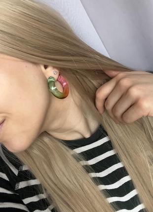 Сережки градиент 2