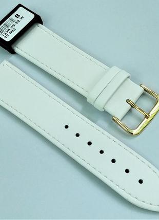 22 мм кожаный ремешок для часов condor 123.22.09 белый ремешок на часы из натуральной кожи