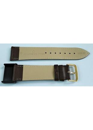 22 мм шкіряний ремінець для годинника condor 340.22.02 коричневий ремінець на годинник з натуральної шкіри3 фото