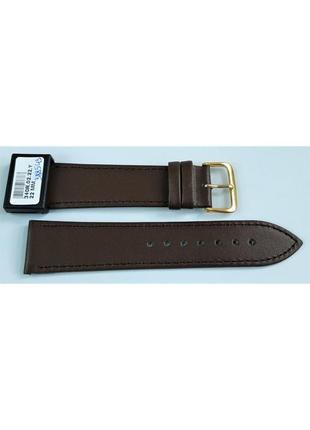 22 мм шкіряний ремінець для годинника condor 340.22.02 коричневий ремінець на годинник з натуральної шкіри4 фото
