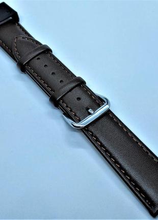 20 мм шкіряний ремінець для годинника condor 386.20.02 коричневий ремінець на годинник з натуральної шкіри9 фото