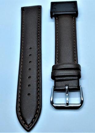 20 мм шкіряний ремінець для годинника condor 386.20.02 коричневий ремінець на годинник з натуральної шкіри2 фото