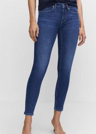 Mango новые молодежные джинсы с высокой талией скинни размеры 27, 28