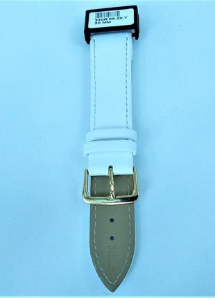 20 мм кожаный ремешок для часов condor 340.20.09 белый ремешок на часы из натуральной кожи6 фото