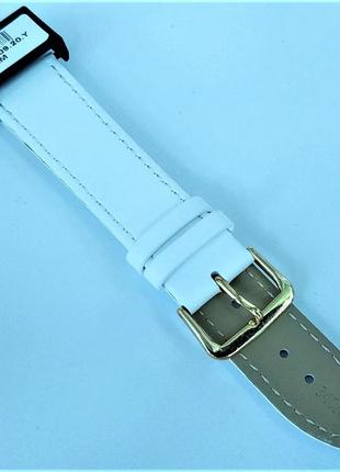 20 мм кожаный ремешок для часов condor 340.20.09 белый ремешок на часы из натуральной кожи5 фото