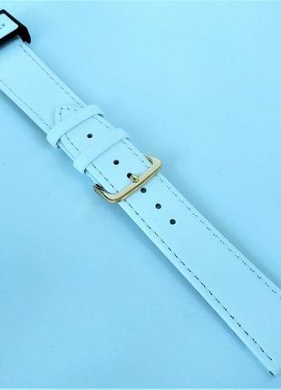 20 мм кожаный ремешок для часов condor 340.20.09 белый ремешок на часы из натуральной кожи8 фото