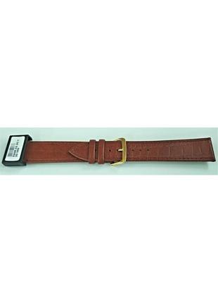 20 мм шкіряний ремінець для годинника condor 526.20.02 коричневий ремінець на годинник з натуральної шкіри9 фото