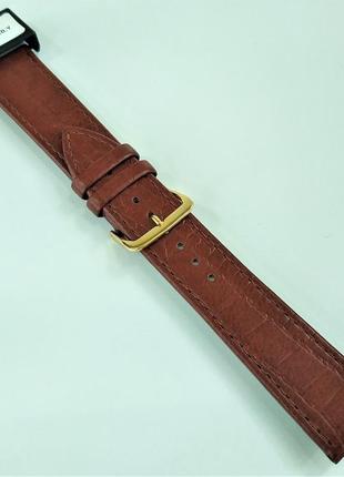 20 мм шкіряний ремінець для годинника condor 526.20.02 коричневий ремінець на годинник з натуральної шкіри8 фото