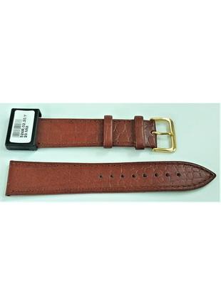 20 мм шкіряний ремінець для годинника condor 526.20.02 коричневий ремінець на годинник з натуральної шкіри4 фото