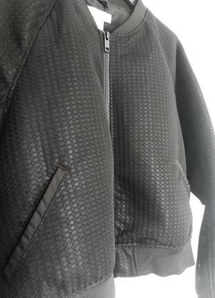 Бомбер черный демисезонный куртка h&m5 фото