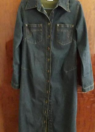 Платье - рубашка / деним / джинсовое платье