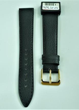 20 мм шкіряний ремінець для годинника condor 525l.20.01 чорний ремінець на годинник з натуральної шкіри2 фото