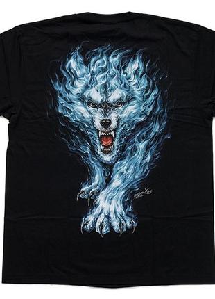 Футболка синій вовк (світиться в темряві), розмір m2 фото