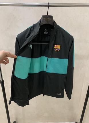 Спортивна кофта олімпійка nike barcelona на замок хакі6 фото