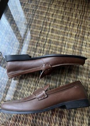 Шкіряні туфлі hugo boss оригінальні коричневі , нові2 фото
