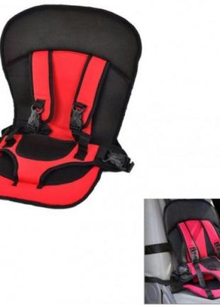 Дитяче автокрісло multi function car cushion до 12 років. колір червоний,синій.4 фото