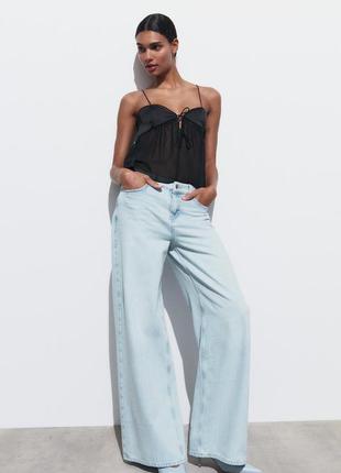 Джинси wide leg zara