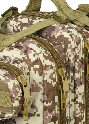 Рюкзак тактический dominator shadow 30l sand pixel-camouflage molle-система крепленый снаряжения7 фото