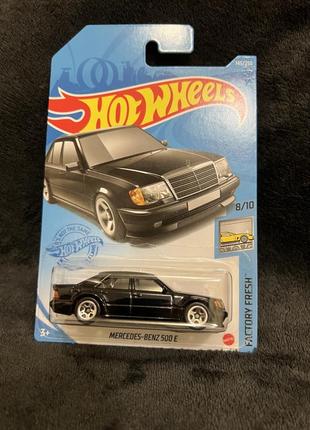 Hot wheels mercedes 500e w124 black