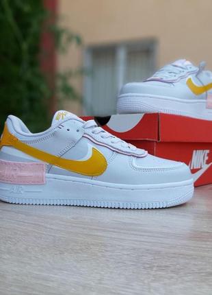 Кроссовки женские nike air force 1 shadow серые (найк аир форс шадоу, кросівки)1 фото