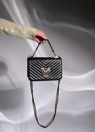 Жіноча сумка 👜 pinko love bag click baguette black