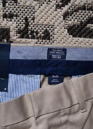 Брендові фірмові легкі демісезонні літні бавовняні брюки чиноси gap,оригінал, нові з бірками,розмір 32/32.9 фото