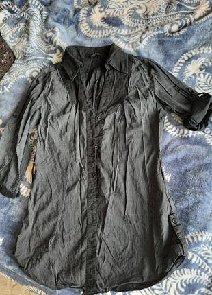 Блузка полоска рубашка тонкую полосочку классика