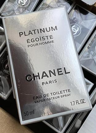 Platinum egoiste 50ml chanel шанель платинум эгоист мужские духи чоловічі парфуми егоїст