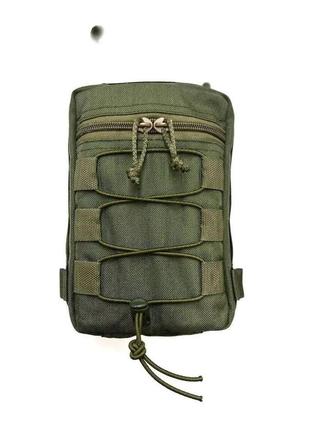 Тактична сумка хакі, блискавка ykk, cordura 1000d, поліамідні стропи, система molle, 160х230х90