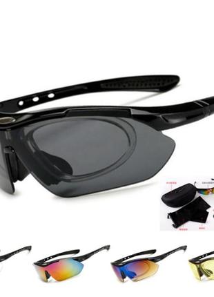 Тактические поляризационные очки со сменными линзами, баллистические очки 5 в 13 фото