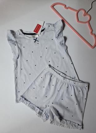 Костюм блуза + шорти для дівчинки h&m1 фото