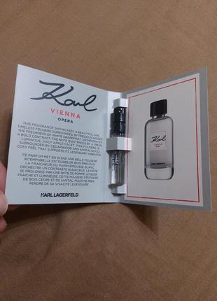 Оригінальний пробник karl lagerfeld vienna opera, eau de toilette, 2 мл