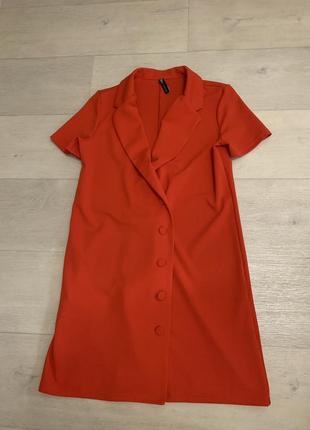 Красное платье zara