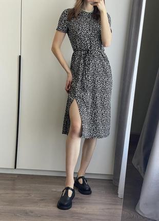 Базова сукня з розрізом, квіткова сукня1 фото