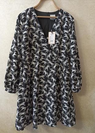 Сукня міді з анімалістичним принтом*конячка* на запах, від  joanie