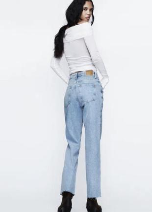 Прямые джинсы zara straight fit4 фото