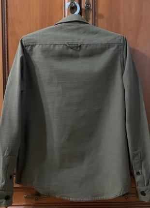 Щільна сорочка luke khaki овершот/overshot жакет мілітарі3 фото