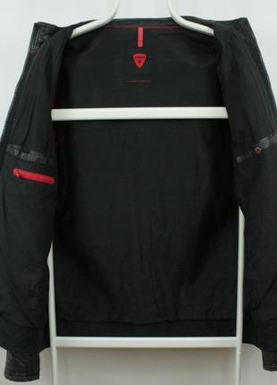 Шикарна шкіряна куртка strellson faith-3 black leather jacket8 фото
