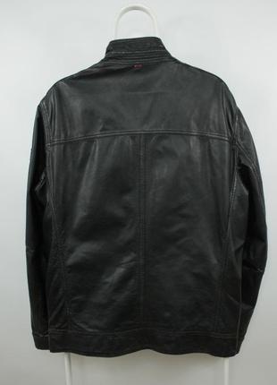 Шикарна шкіряна куртка strellson faith-3 black leather jacket6 фото