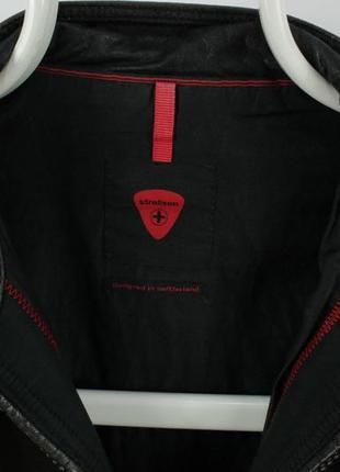 Шикарна шкіряна куртка strellson faith-3 black leather jacket3 фото