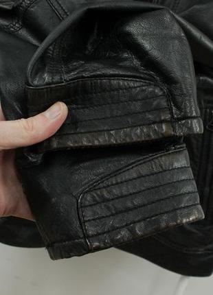 Шикарна шкіряна куртка strellson faith-3 black leather jacket5 фото