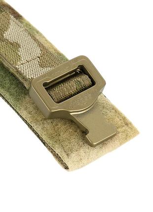 Ремінь m-tac range belt cobra buckle multicam, из тонкой стропы,  с внешней липучкой, из нейлоновых строп5 фото