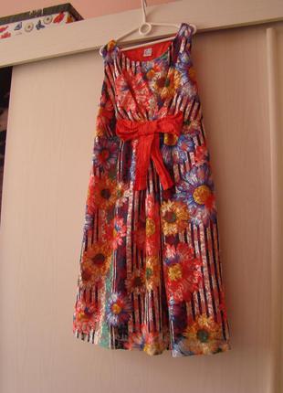 Сарафан платье для беременной в цветочный принт1 фото